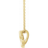 14K Yellow Celtic-Inspired Trinity 16-18 Necklace - 86869601P photo 2