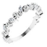 14K White 1/3 CTW Diamond Anniversary Band - 123186600P photo