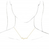 14K Yellow Constellation Bar 18 Necklace - 86901606P photo 3