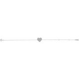 14K White Heart 7-8 Bracelet - BRC7821000P photo 2