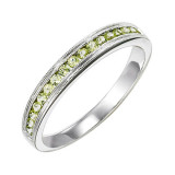 Gems One 10Kt White Gold Peridot (1/3 Ctw) Ring - FR1221-1W photo