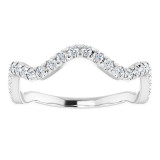 14K White 1/3 CTW French-Set Diamond Anniversary Band - 124111600P photo 3