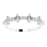 14K White 1/3 CTW Diamond Anniversary Band - 124110604P photo 3