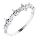 14K White 1/3 CTW Diamond Anniversary Band - 124110604P photo