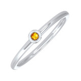 Gems One 10Kt White Gold Citrine (1/20 Ctw) Ring - RG73462-1WNC photo