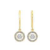 Gems One 14KT Yellow Gold & Diamond Rhythm Of Love Fashion Earrings  - 3/4 ctw - ROL1014-4YC photo