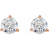 14K Rose 1/4 CTW Diamond Stud Earrings - 6623360155P photo 2