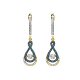 Gems One 14KT Yellow Gold & Diamond Rhythm Of Love Fashion Earrings   - 1/2 ctw - ROL2011-4YCBL photo