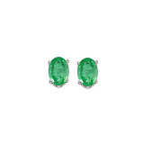 Gems One 14Kt White Gold Emerald (7/8 Ctw) Earring - EER45-4W photo