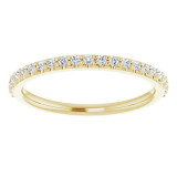 14K Yellow 1/5 CTW Diamond Band for 6.5 mm Round Ring - 12214560011P photo 3