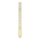 14K Yellow 1/5 CTW Diamond Band for 6.5 mm Round Ring - 12214560011P photo 4