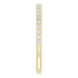 14K Yellow 1/5 CTW Diamond Band for 6.5 mm Round Ring - 12214560011P photo 4