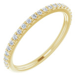 14K Yellow 1/5 CTW Diamond Band for 6.5 mm Round Ring - 12214560011P photo