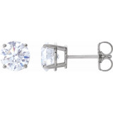 14K White 2 CTW Diamond Earrings - 187470204P photo