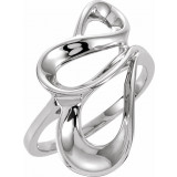 14K White Freeform Ring - 526221242P photo