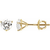 14K Yellow 1 1/2 CTW Diamond Earrings - 6623460059P photo