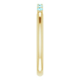 14K Yellow Blue Zircon Stackable Ring - 123288645P photo 4