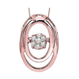 Gems One Silver (SLV 995) Diamond Rhythm Of Love Neckwear Pendant  - 1/10 ctw - ROL1078-SSPD photo