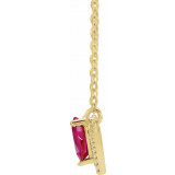 14K Yellow Ruby & .06 CTW Diamond 16 Necklace - 868146036P photo 2