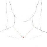 14K Yellow Ruby & .06 CTW Diamond 16 Necklace - 868146036P photo 3