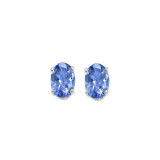 Gems One 14Kt White Gold Tanzanite (1 Ctw) Earring - ETO64-4W photo