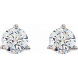 14K White 1/5 CTW Diamond Stud Earrings - 6623360081P photo 2