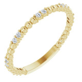 14K Yellow 1/6 CTW Diamond Anniversary Band - 123105601P photo