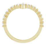 14K Yellow 1/2 CTW Diamond V Ring - 123931601P photo 2