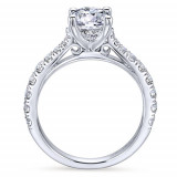 Gabriel & Co. 14k White Gold Contemporary Straight Engagement Ring - ER12292R4W44JJ photo 2