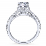 Gabriel & Co. 14k White Gold Contemporary Straight Engagement Ring - ER12292R4W44JJ photo 2