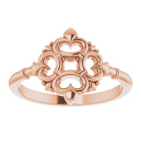 14K Rose Vintage-Inspired Ring - 52011103P photo 3