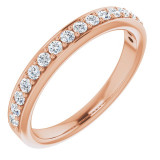 14K Rose 1/3 CTW Diamond Anniversary Band - 1231926006P photo