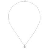 Gabriel & Co. 14k White Gold Lusso Diamond Necklace - NK5831W45JJ photo 2