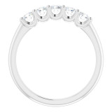 14K White 1/2 CTW Diamond Anniversary Band - 1233896012P photo 2
