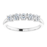 14K White 1/2 CTW Diamond Anniversary Band - 1233896012P photo 3