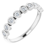 14K White 1/4 CTW Diamond Anniversary Band - 1229686005P photo