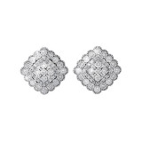 Gems One Silver Diamond (1/8Ctw) Earring - ER10304-SSWSC photo