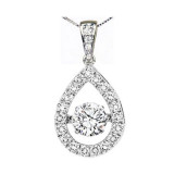 Gems One 14KT White Gold & Diamond Rhythm Of Love Neckwear Pendant  - 1/2 ctw - ROL1143-4WC photo