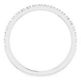 14K White 1/4 CTW Diamond French-Set Anniversary Band - 1238836000P photo 2