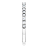 14K White 1/4 CTW Diamond French-Set Anniversary Band - 1238836000P photo 4