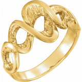 14K Yellow Freeform Ring - 51666297P photo