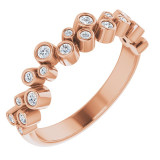 14K Rose 1/5 CTW Diamond Anniversary Band - 123804602P photo