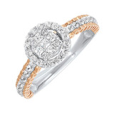 Gems One 14Kt White Rose Gold Diamond (1/2Ctw) Ring - RG11376-4WPC photo