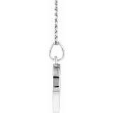 14K White 1/10 CTW Diamond Disc Necklace - 8651460059P photo 2