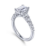 Gabriel & Co. 14k White Gold Contemporary Straight Engagement Ring - ER11757E6W44JJ photo 3