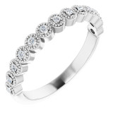 14K White 1/8 CTW Diamond Anniversary Band - 123420600P photo