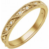 14K Yellow .05 CTW Diamond Anniversary Band - 653592600P photo