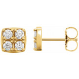 14K Yellow 1/2 CTW Diamond Earrings - 862866001P photo