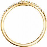 14K Yellow 1/8 CTW Diamond Stackable Ring - 123053601P photo 2