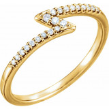 14K Yellow 1/8 CTW Diamond Stackable Ring - 123053601P photo